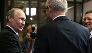 Russian president Putin and top EU officials meet for trust-building summit